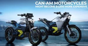 Can-Am Electric Motorcycles Might Become $4,000 More Expensive